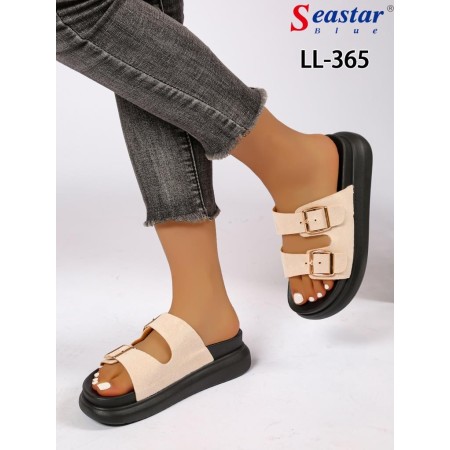 Klapki Rozmiar: 36-41 Kod LL-365 KOLOR BEIGE