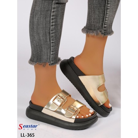 Klapki Rozmiar: 36-41 Kod LL-365 KOLOR GOLD