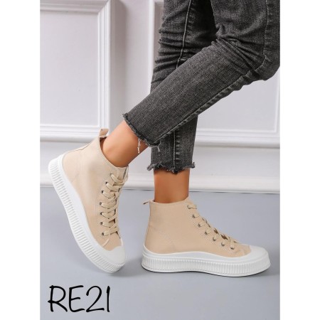 Trampki damskie 36-41 RE21 BEIGE