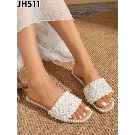 Klapki Rozmiar: 36-41 Kod JH511KOLOR WHITE