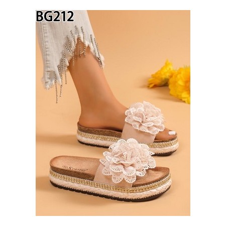 Klapki Rozmiar: 36-41 Kod BG212 KOLOR BEIGE