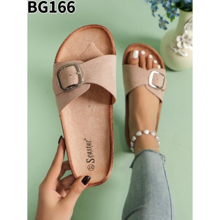 Klapki  Rozmiar: 36-41 Kod BG166 KOLOR KHAKI
