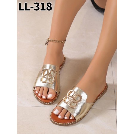 Klapki Rozmiar: 36-41 Kod LL318 KOLOR  GOLD
