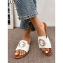 Klapki Rozmiar: 36-41 Kod LL342 KOLOR WHITE