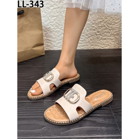 Klapki Rozmiar: 36-41 Kod LL343 KOLOR BEIGE