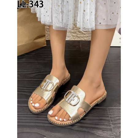 Klapki Rozmiar: 36-41 Kod LL343 KOLOR GOLD
