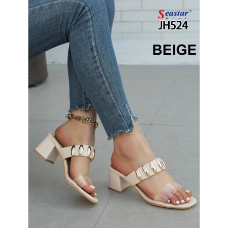Klapki Rozmiar: 36-41 Kod JH524 KOLOR BEIGE