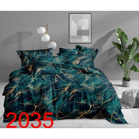 Komplet Pościeli 100% Bawełna/Satyna 3-Częściowy Rozmiar: 160x200 cm Kod AT-2035