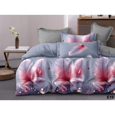 Komplet Pościeli 3D 100% Bawełna/Satyna 4-Częściowy Rozmiar: 160X200 cm Kod: ZZ-E19