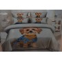 Komplet Pościeli 3D 100% Bawełna/Satyna 4-Częściowy Rozmiar: 160X200 cm Kod: ZZ-E17
