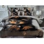 Komplet Pościeli 3D 100% Bawełna/Satyna 4-Częściowy Rozmiar: 160X200 cm Kod: ZZ-E21