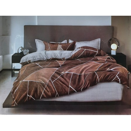 Komplet Pościeli 3D 100% Bawełna/Satyna 4-Częściowy Rozmiar: 160X200 cm Kod: ZZ-E27