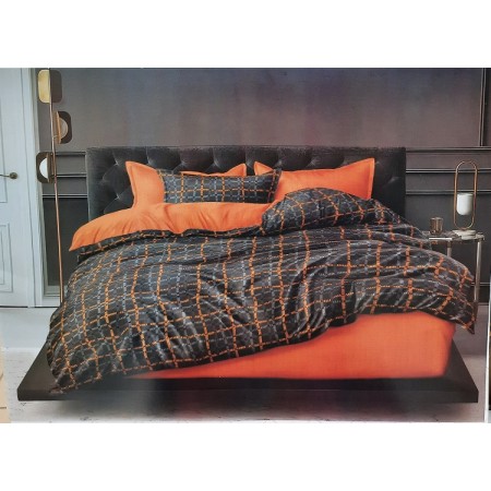 Komplet Pościeli 3D 100% Bawełna/Satyna 4-Częściowy Rozmiar: 160X200 cm Kod: ZZ-E29