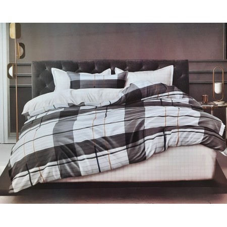 Komplet Pościeli 3D 100% Bawełna/Satyna 4-Częściowy Rozmiar: 160X200 cm Kod: ZZ-E30