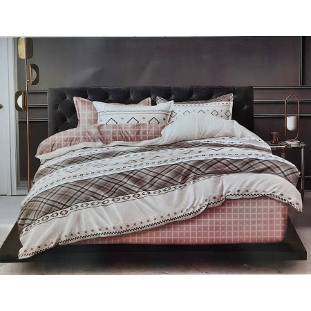 Komplet Pościeli 3D 100% Bawełna/Satyna 4-Częściowy Rozmiar: 160X200 cm Kod: ZZ-E32