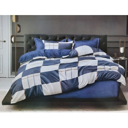 Komplet Pościeli 3D 100% Bawełna/Satyna 4-Częściowy Rozmiar: 160X200 cm Kod: ZZ-E35