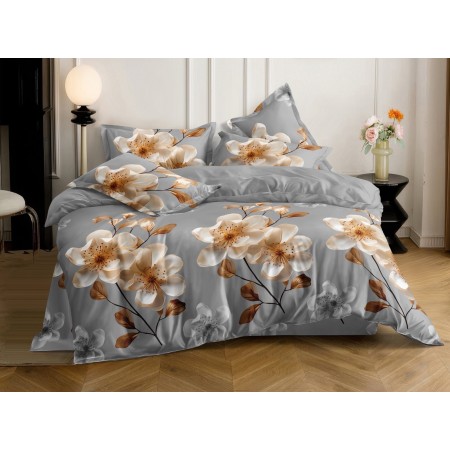 Komplet Pościeli 3D 100% Bawełna/Satyna 3-Częściowy Rozmiar: 160X200 cm Kod: ZZ-E36