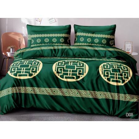 Komplet Pościeli 3D 100% Bawełna/Satyna 3-Częściowy Rozmiar: 160X200 cm Kod: ZZ-E44