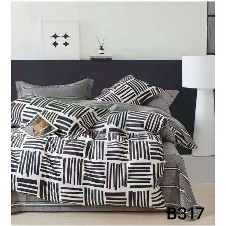 Komplet pościel 100% bawełna 3 częściowy 200x220 kod 26B317