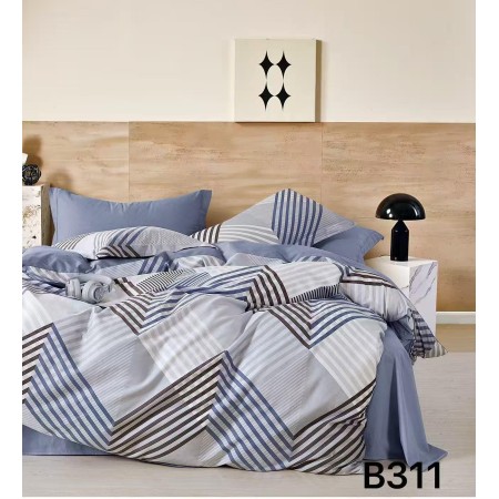 Komplet pościel 100% bawełna 3 częściowy 200x220 kod 26B311