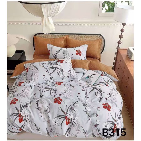 Komplet pościel 100% bawełna 3 częściowy 160x200 cm  kod 26B315