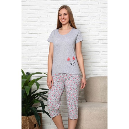 Bawełniana Piżama Damska Christina Kod: 1347 Rozm: M-2XL