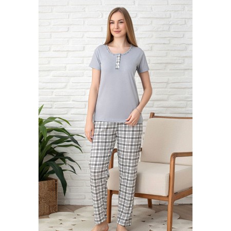 Bawełniana Piżama Damska Christina Kod: 1083 Rozmiar : M-2XL