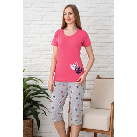 Bawełniana Piżama Damska Christina Kod: 1343 Rozm: M-2XL