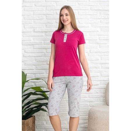 Bawełniana Piżama Damska Christina Kod: 1339 Rozm: M-2XL