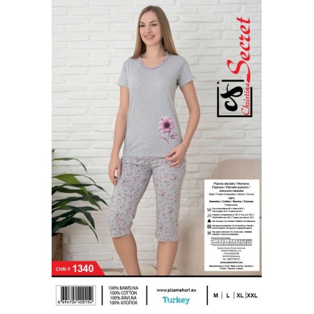 Bawełniana Piżama Damska Christina Kod: 1340 Rozm: M-2XL
