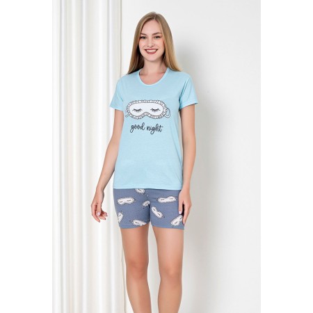 Bawełniana Piżama Damska Christina Kod: 3278 Rozm: M-2XL