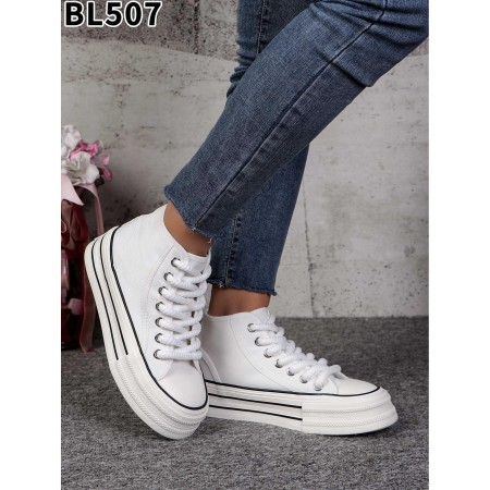 Trampki damskie 36-41 BL507 WHITE