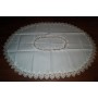 Obrus z gipiurą owalny 160x350 cm Kolor Ekri Kod 7E-1088-14