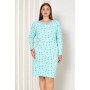 Bawełniana Damska Koszula Nocna Plus Size LaPenna Kod: 14039 Rozm. XL-4XL