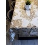 Obrus Żakardowy Beżowy Mix Wzorów Rozmiar 105x155 cm H32-2