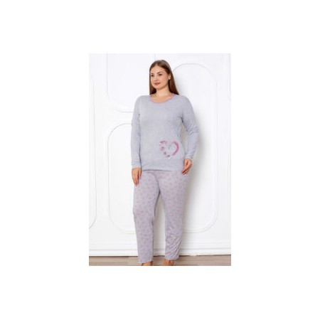 Bawełniana Piżama Damska Plus Size Christina Kod: 2041 Rozmiar: XL-4XL