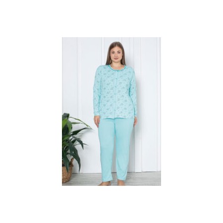 Bawełniana Piżama Damska Plus Size LaPenna Kod: 12057 Rozm : XL-4XL