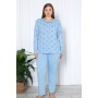 Bawełniana Piżama Damska Plus Size LaPenna Kod: 12057 Rozm : XL-4XL