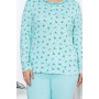 Bawełniana Piżama Damska Plus Size LaPenna Kod: 12058 Rozm : XL-4XL