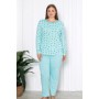 Bawełniana Piżama Damska Plus Size LaPenna Kod: 12058 Rozm : XL-4XL